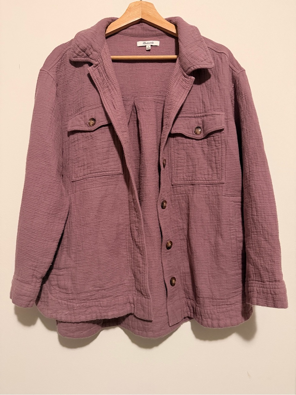 Madewell waffle knit jacket